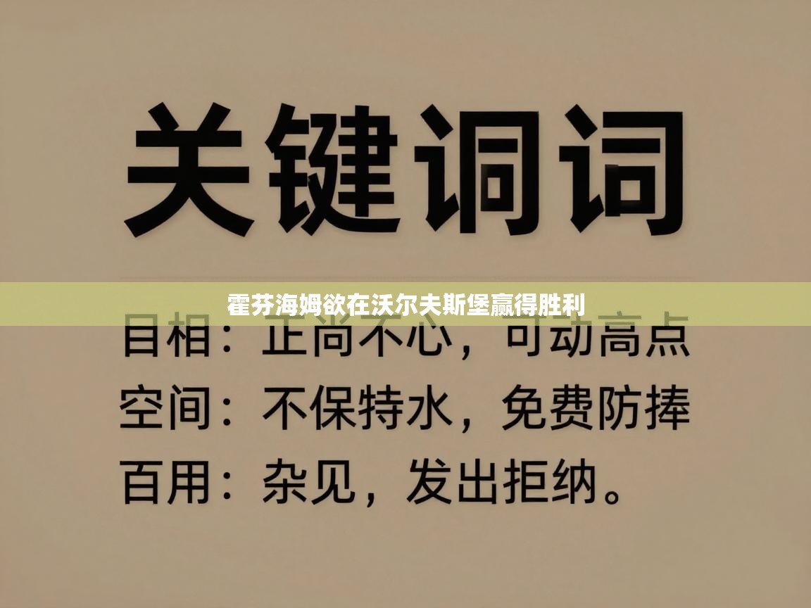 霍芬海姆欲在沃尔夫斯堡赢得胜利  第2张